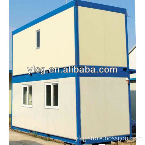 Two storeys combined economic prefab shipping container house